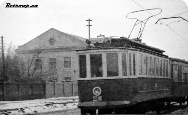 Трамвай едет по новому маршруту - Павло-Кичкас - 1955 год